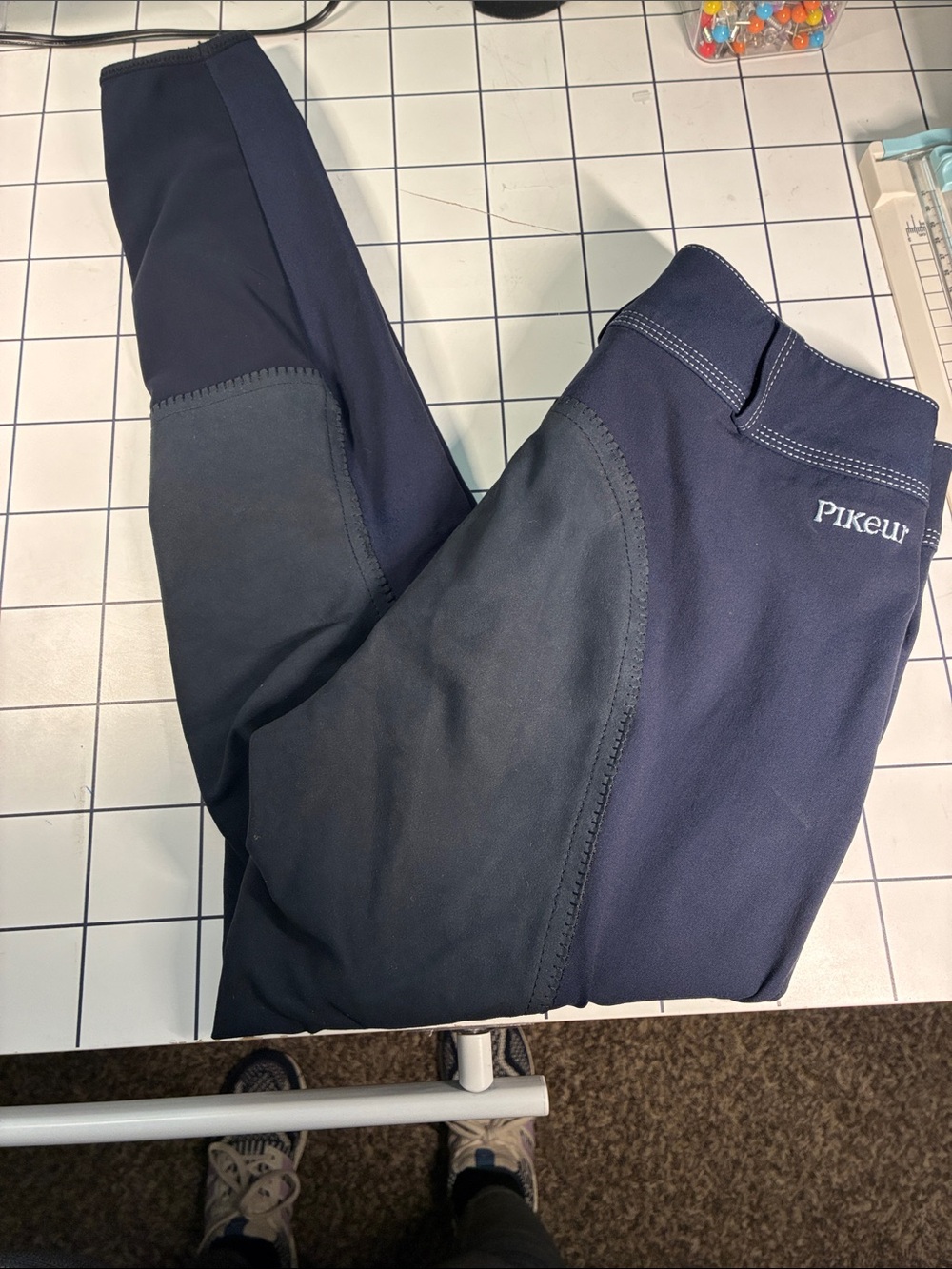 Pikeur Davina Women’s 38 US 6 Navy McCrown Full Seat Riding Breeches Equestrian